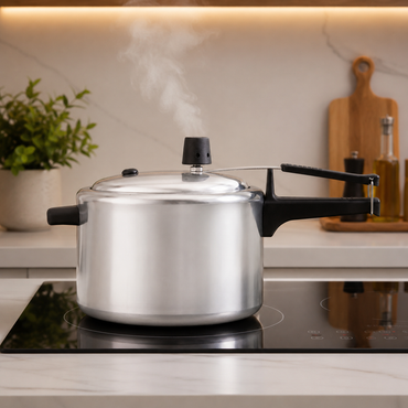 Panela de Pressão Panelux Classic 4,5L - Alumínio Polido com Fechamento Seguro