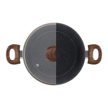Conjunto de Panelas Brinox Optima 5 Peças - Antiaderente Premium Edição Amadeirada