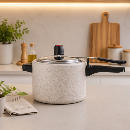 Panela de Pressão Brinox Ceramic Life 4,5L - Antiaderente Baunilha