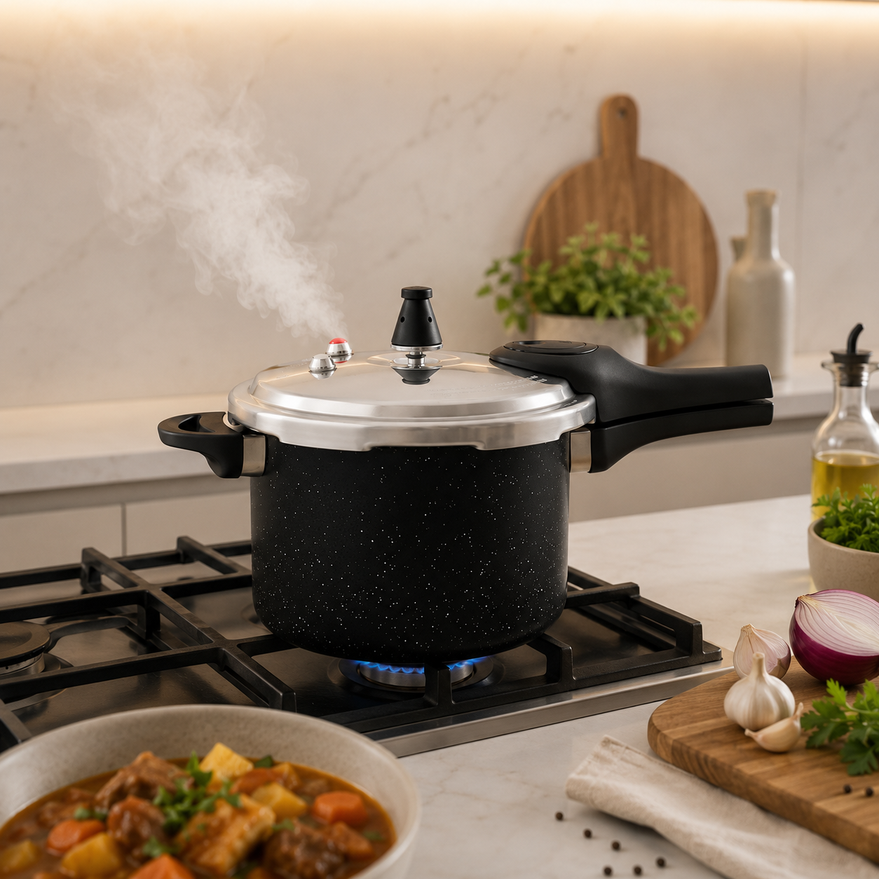 Panela de Pressão Brinox 4,2L Antiaderente - Fechamento Externo Premium