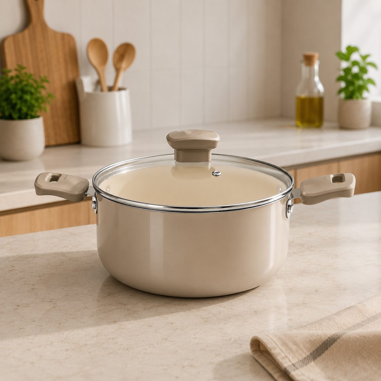Conjunto de Panelas Tramontina Ceramic Life 5 Peças - Edição Veronese Linho