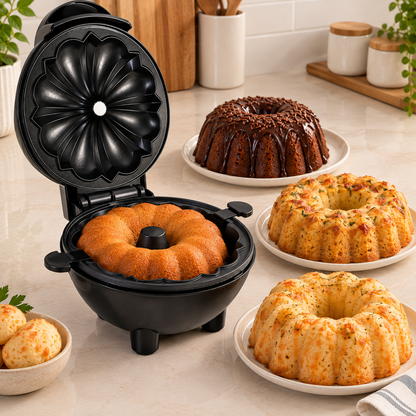 Mini Máquina de Bolo Elétrica - SnackMaker Pro