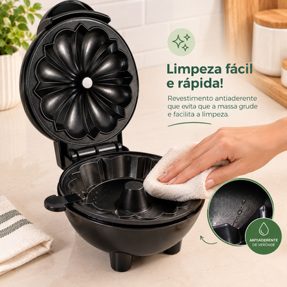 Mini Máquina de Bolo Elétrica - SnackMaker Pro
