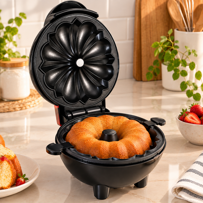 Mini Máquina de Bolo Elétrica - SnackMaker Pro