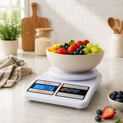 Balança Digital de Alta Precisão 1g a 10kg com Função Tara