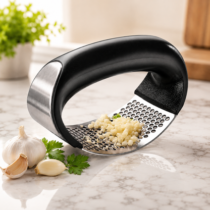 Amassador Ergonômico Inox - Alho Triturado sem Cheiro nas Mãos