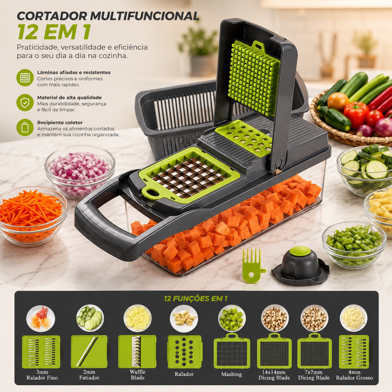 Fatiador Master 16 em 1 - O Seu Ajudante Oficial na Cozinha