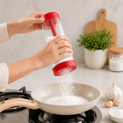 Polvilhador GranoMaster - Tapioca e Confeitaria Sem Sujeira